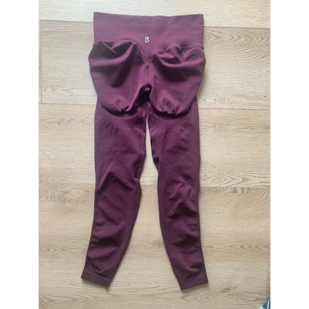 Buffbunny Collection Legacy Leggings Burgundy Plum Scrunch Butt Medium